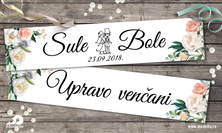 Tablice Za Automobile Za Vencanje 2