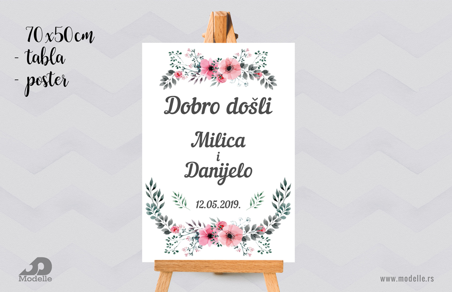 Tabla Dobrodoslice Za Svadbu 13