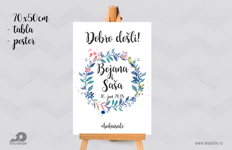 Tabla Dobrodoslice Za Svadbu 2